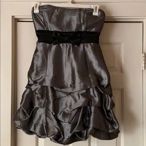 Juniors Silver Mini Dress